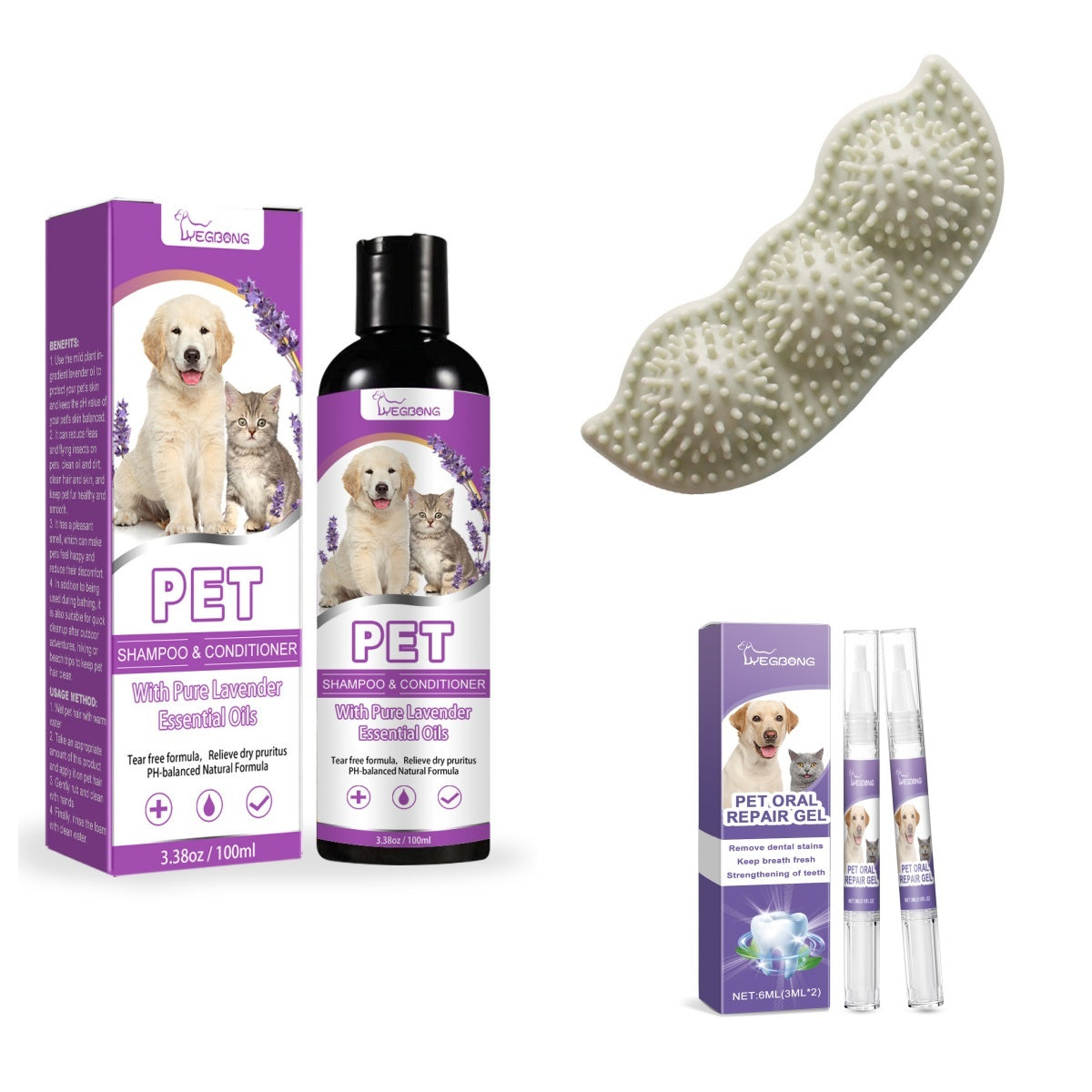 Teeth Cleaning Dog Toy Natural Rubber Durable Chew for Puppies - Teleplus dog toy teeth cleaning