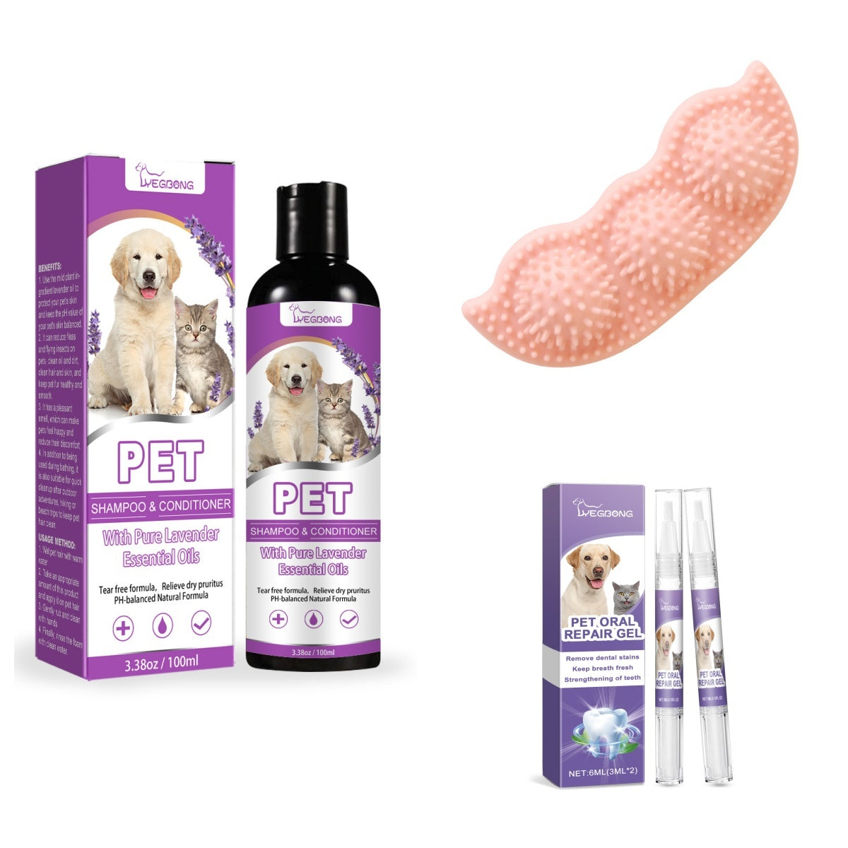 Teeth Cleaning Dog Toy Natural Rubber Durable Chew for Puppies - Teleplus dog toy teeth cleaning