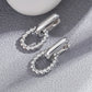 Temperament French Simplicity Twist Geometric Stitching Double-layer Texture Ear Clip Earrings Special-interest Design