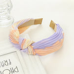 Colorful Knotted and Crossed Headbands for Wide Brim Hair Temperament Styles - Pressing Headband Humor wide brim hair