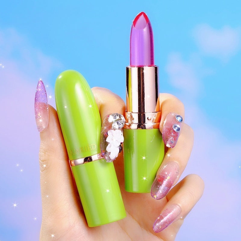 Temperature Change Lipstick with Aloe Jelly for Lasting Moisture and Easy Color - Teleplus aloe jelly temperature