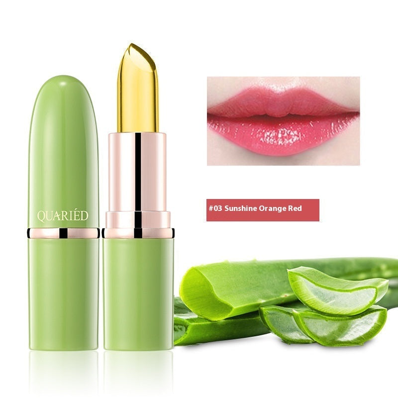Temperature Change Lipstick with Aloe Jelly for Lasting Moisture and Easy Color - Teleplus aloe jelly temperature