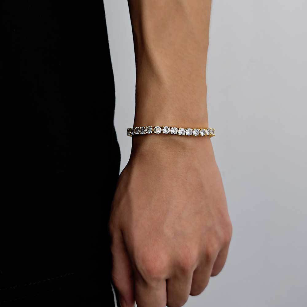 Tennis Chain Zircon Bracelet Fashion Brand Hip Hop - Tennis Chain Zircon Bracelet in Various Widths