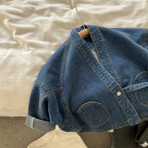 Tether Denim Jacket Cotton Single-Breasted Cool Casual for Men and Women - tether denim jacket cool