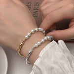 Texture Pearl Bracelet For Women Niche Design - Texture Pearl Bracelet for Women with Bright Beaded