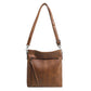 Textured Artificial Leather Packing Bag in Retro Brown Style - Teleplus textured artificial leather retro