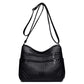 Textured Crossbody Bag with Soft Leather Finish and Multiple Pockets - Teleplus soft leather textured crossbody bag