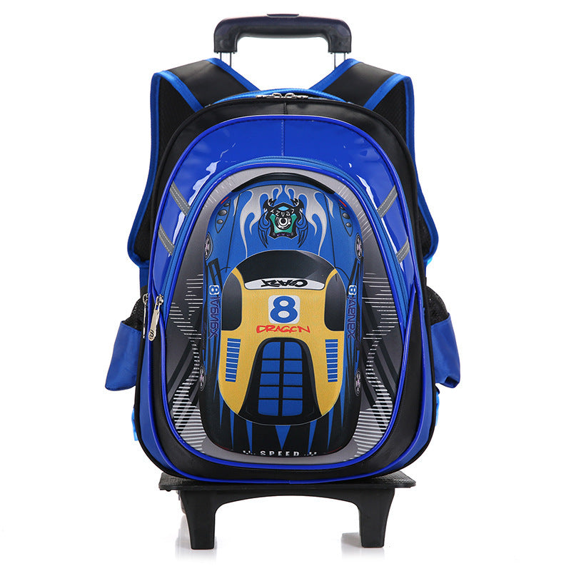 The New Men’s Detachable Trolley Schoolbag Reduces The Burden - Trolley Schoolbag: Say Goodbye to Heavy Burdens