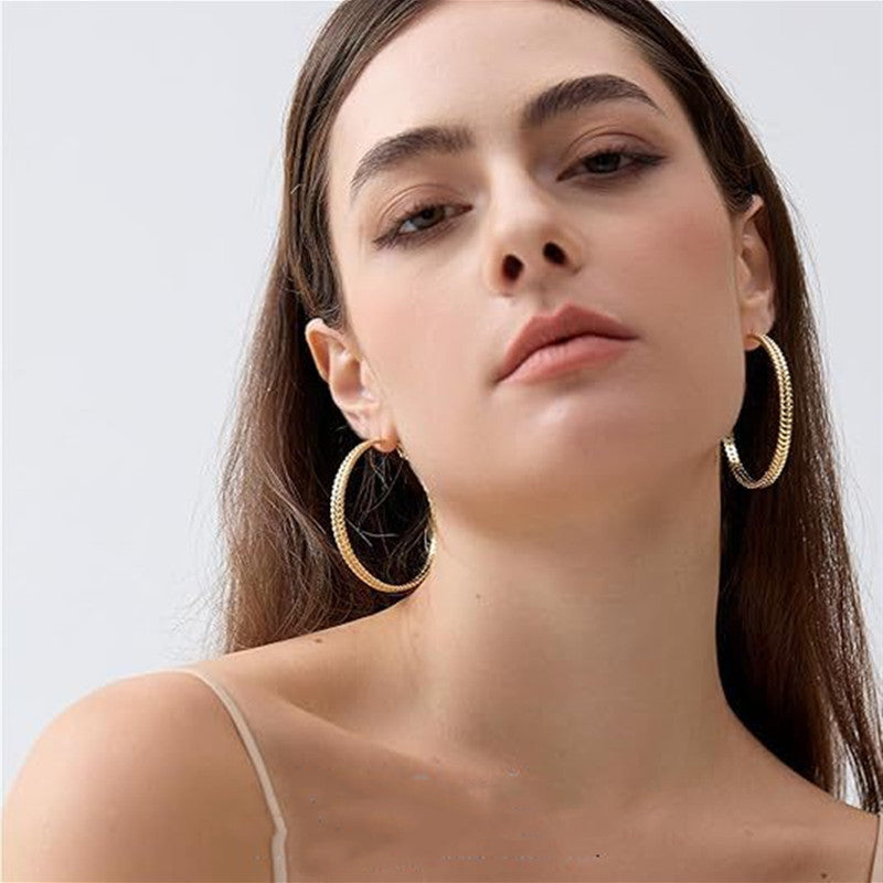 Electroplated Gold Silver Copper Earrings Wheat Ring for United States Buyers - That Shine Like Your Future united