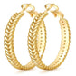 Thick Silver Earrings Wheat Ring Fashion - Wheat Ring Earrings That Shine Like Your Future