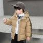 Thickened Cotton Clothes Fall Winter Coat with Zip-Up Design - cotton clothes thickened fall winter coat