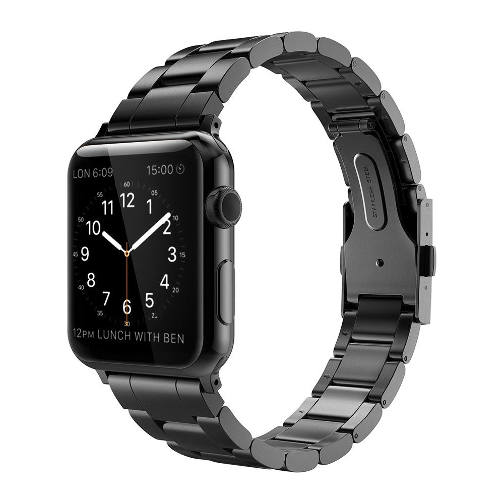 Three Beads Strap for Iwatch Stainless Steel Connector Compatible with iPhone - three beads strap iwatch
