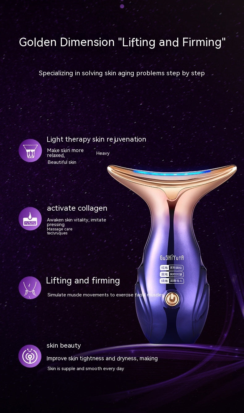 Dimming Massage Lifting Device for Skin Tightening and Rejuvenation - Three-color Radiant dimming massage lifting