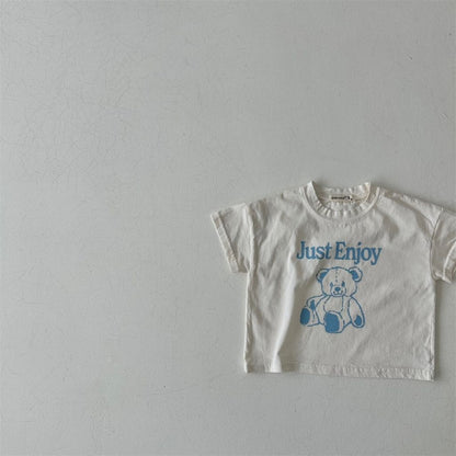 Unisex Cotton T-Shirt for United States Shopping in CHF Currency - Toddler Bear Tee Mini Fashionistas and Cuddly Bears
