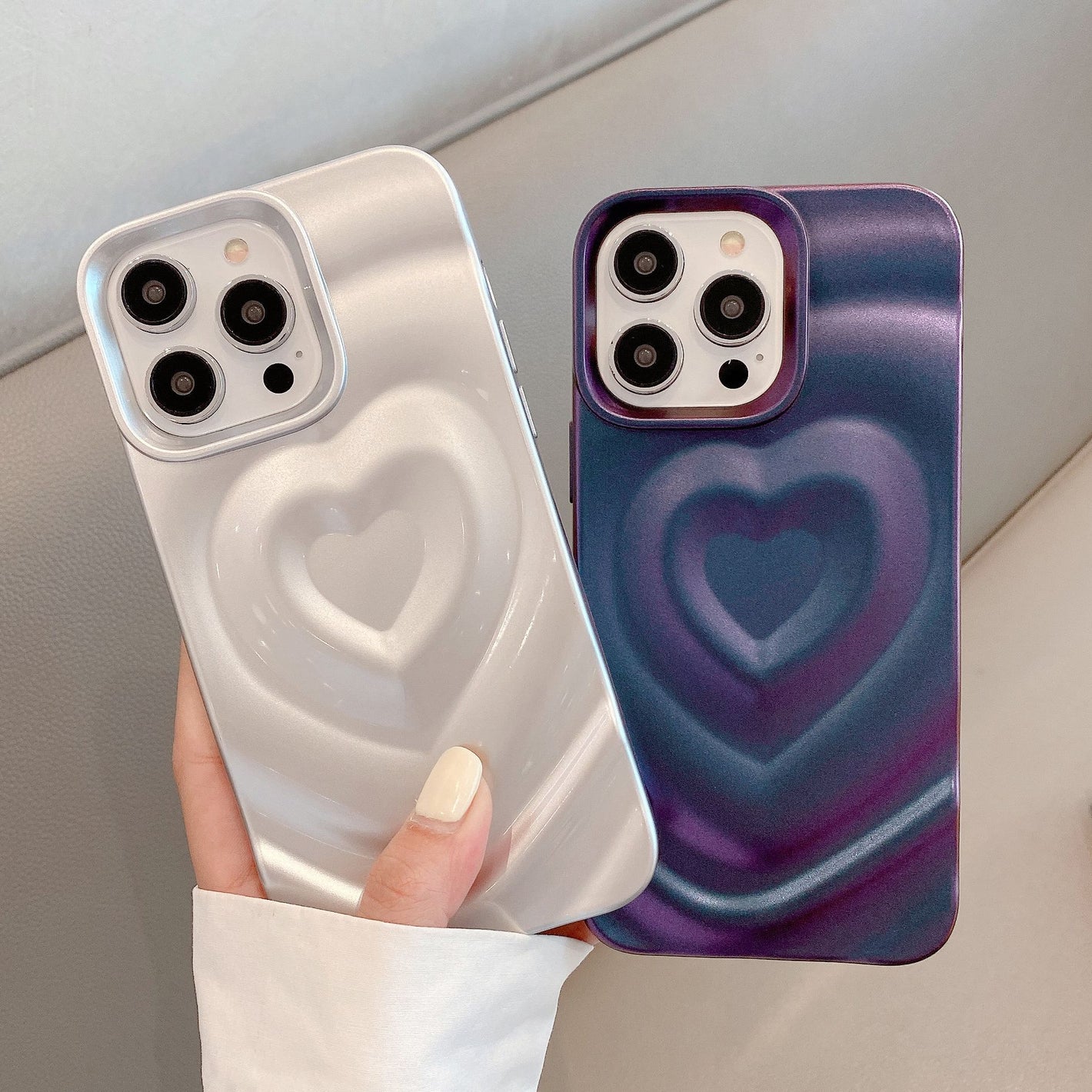 United States Love Wave CHF Phone Case Durable Shockproof TPU Shell - Three-Dimensional Pleated Sleeve united states