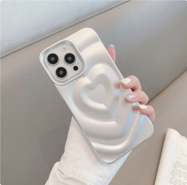 Three-dimensional Love Wave Pattern Pleated Protective Sleeve - Three-Dimensional Love Wave Pleated Sleeve Case