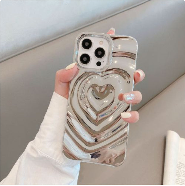 Three-dimensional Love Wave Pattern Pleated Protective Sleeve - Three-Dimensional Love Wave Pleated Sleeve Case