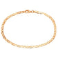 Three Elephants Stud Fashionable Golden Boat Chain - Three Elephants Stud Golden Boat Chain Anklet