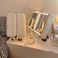 Three Fold LED Makeup Mirror with USB Rechargeable Lighting and Luxury Gift Box - Teleplus three fold led makeup mirror