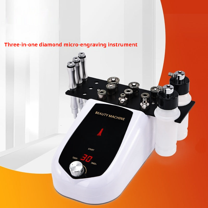 Three-in-one Diamond Micro-carved Skin Grinding Facial Cleaning Health Care Device - Three-in-One Diamond Device