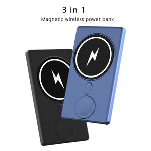 Three-in-one Magnetic Wireless Charging Power Bank - Three-in-One Magnetic Wireless Charging Power Bank