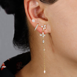 Electroplating Gold and Silver Zodiac Animal Earrings Set for Women - Flutter in Style with a White Three-Piece united