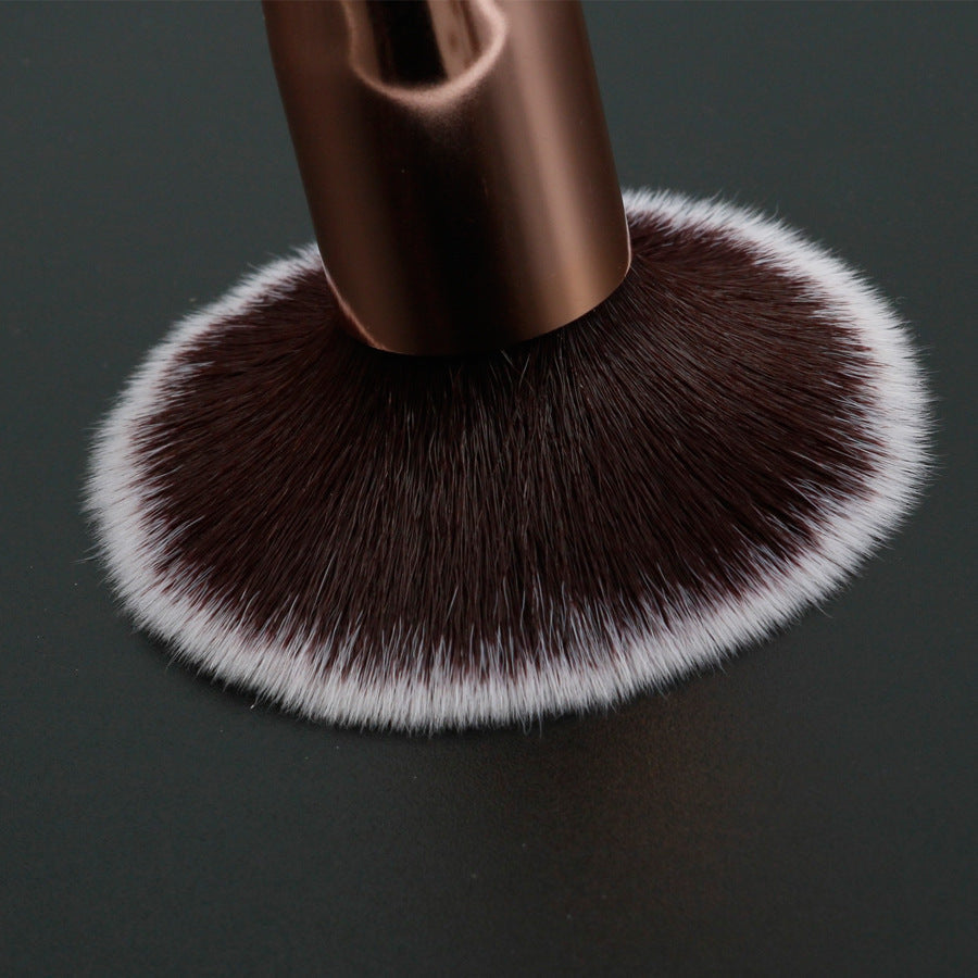 Three Piece Portable Makeup Brush Set with Flat Head Bevel and Wool Tips - Teleplus flat head bevel three piece