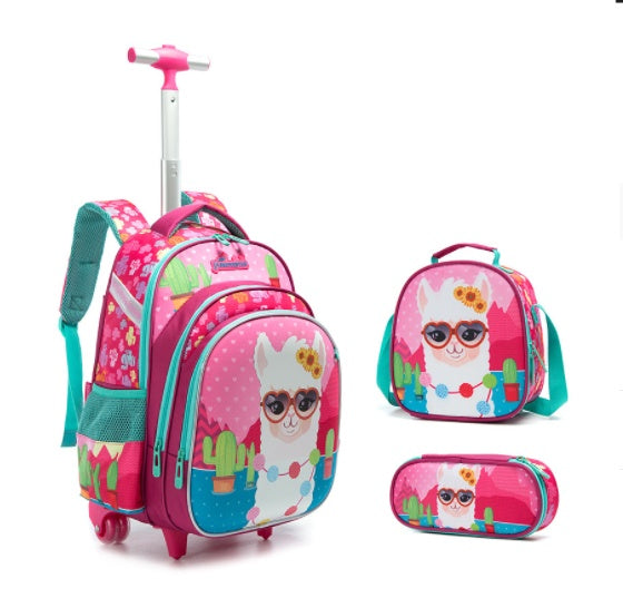 Three-piece Trolley Bag For Primary School Students - Tote-ally Awesome Trolley Bags for School Adventures