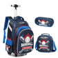 Three-piece Trolley Bag For Primary School Students - Tote-ally Awesome Trolley Bags for School Adventures