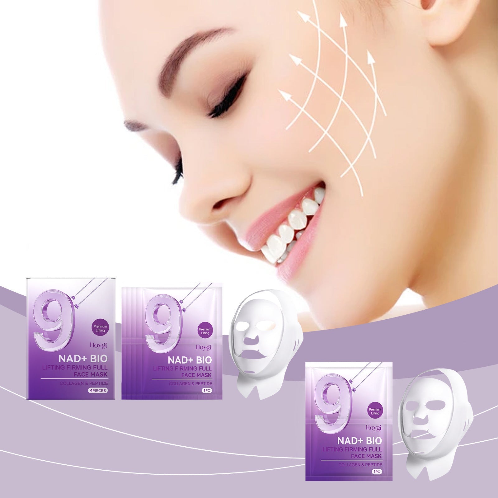 Tightening Facial Mask with Nicotinamide Adenine Dinucleotide and Hydrating Ingredients - Teleplus tightening facial