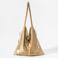 Tinfoil Shoulder Leisure Bag with Sandwich Pocket for Literary Women - Teleplus tinfoil shoulder leisure literary women