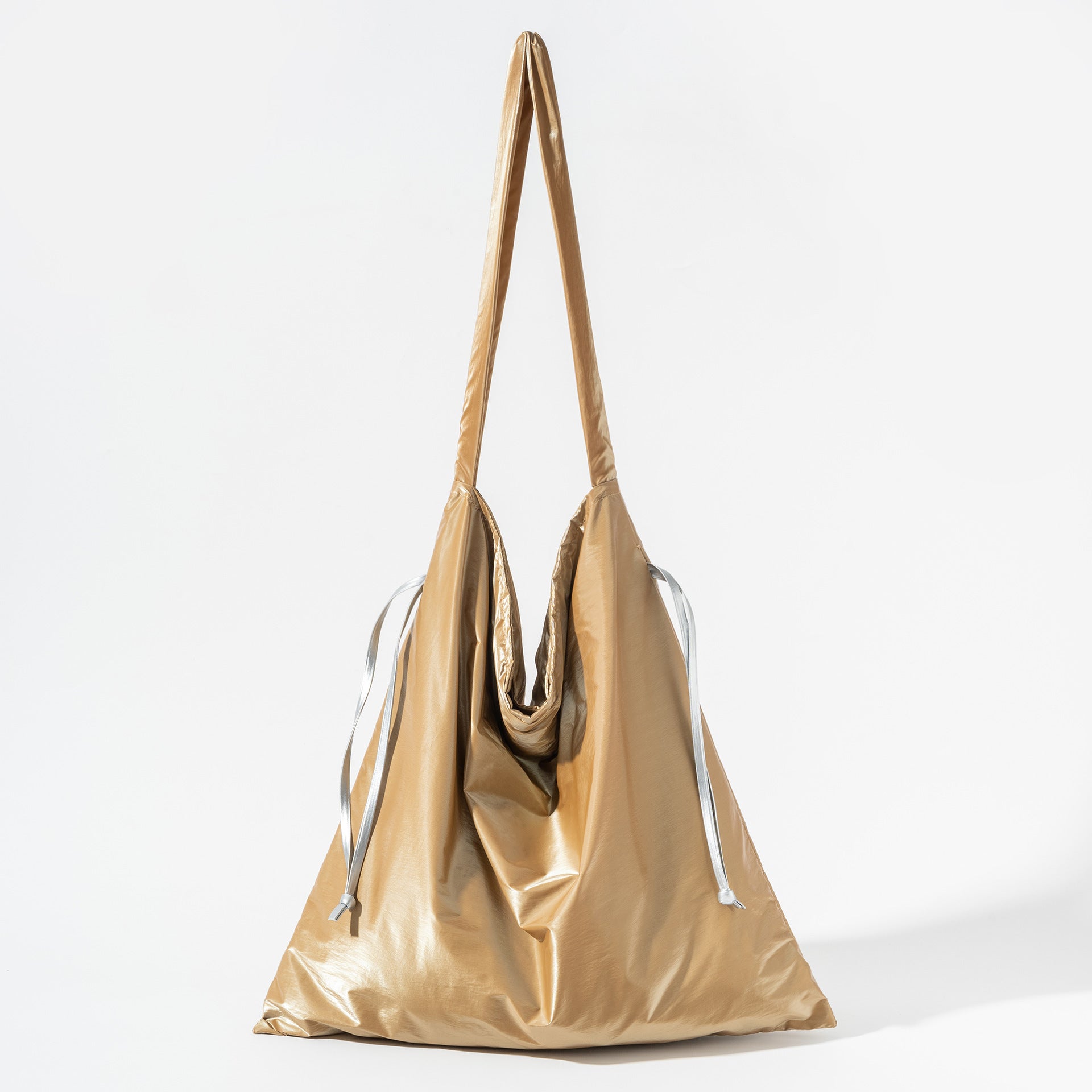 Tinfoil Shoulder Leisure Bag with Sandwich Pocket for Literary Women - Teleplus tinfoil shoulder leisure literary women
