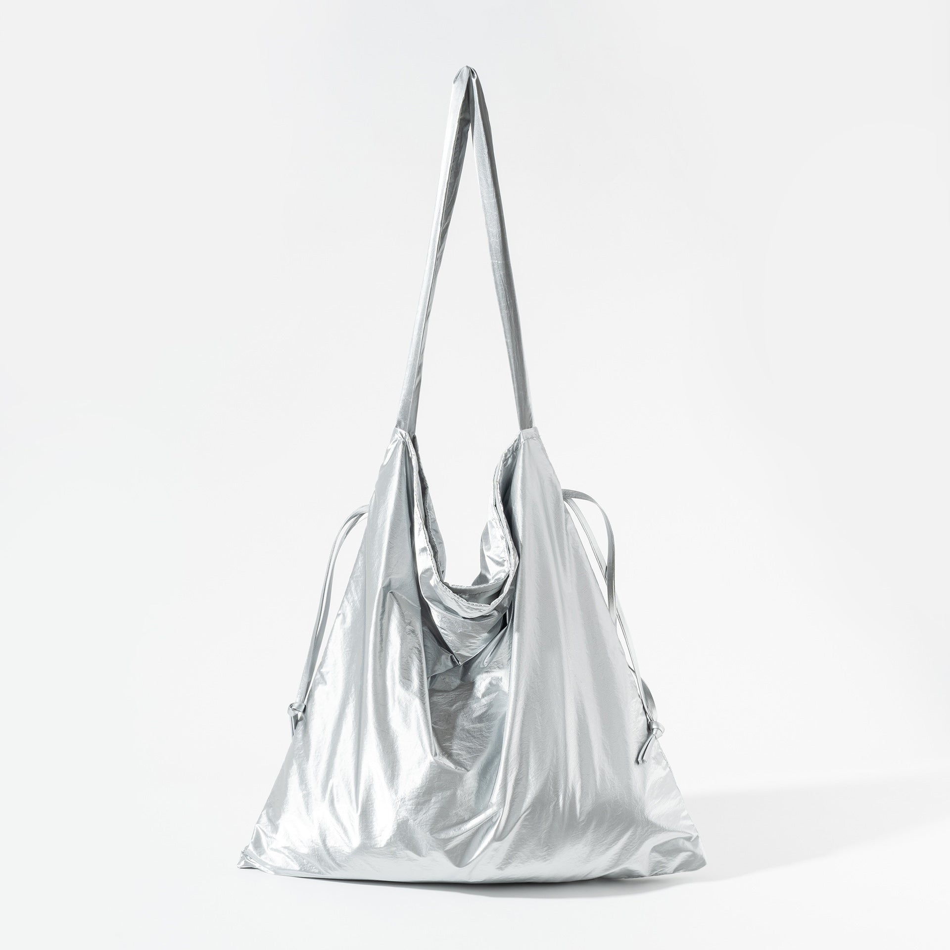 Tinfoil Shoulder Leisure Bag with Sandwich Pocket for Literary Women - Teleplus tinfoil shoulder leisure literary women