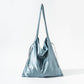 Tinfoil Shoulder Leisure Bag with Sandwich Pocket for Literary Women - Teleplus tinfoil shoulder leisure literary women