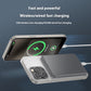 Titanium Alloy Magnetic Power Bank in Gray Gold and Blue - Teleplus titanium gray magnetic power bank alloy