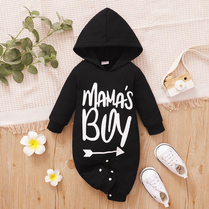 Tong Qiu Baby Long Sleeve Printed One Piece Creeper - Tong Qiu Baby Long Sleeve Printed One Piece Creeper