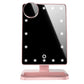 Touch Screen Makeup Mirror with LED Light Bluetooth Music Speaker and Magnifying Glass - touch screen makeup mirror led