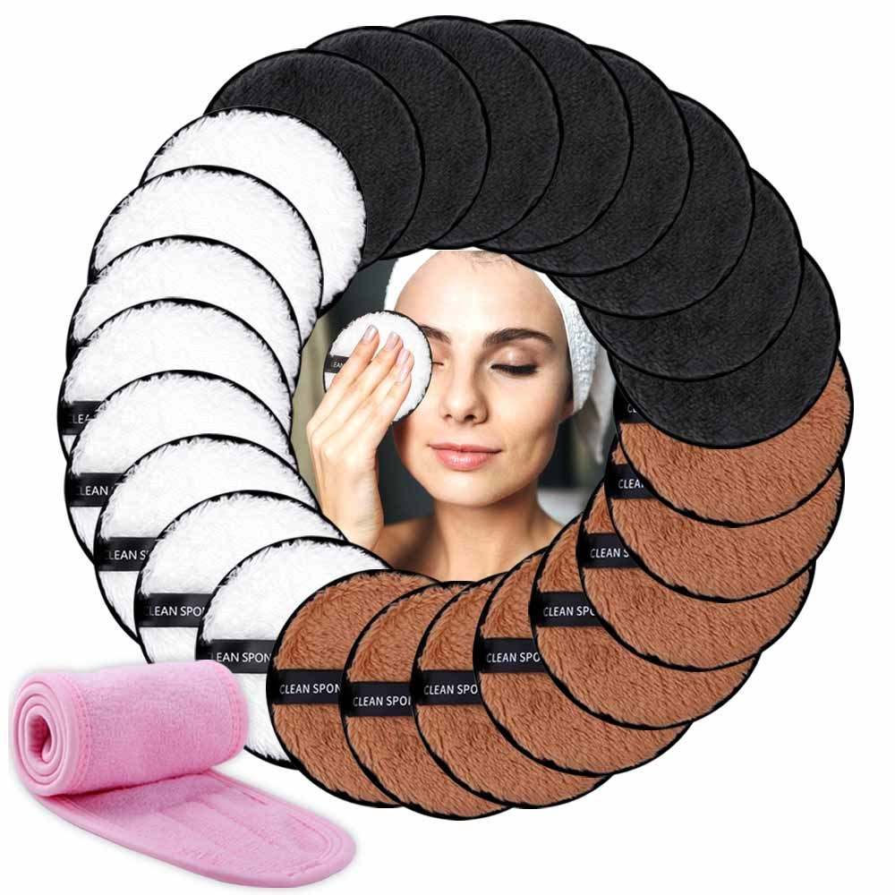 Towel Puff Makeup Face-Skin-Care Facial-Headband 3pcs Spa - Towel Puff Headband Set for Spa Day Shenanigans