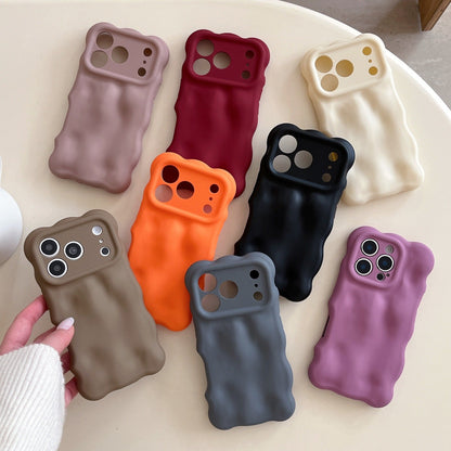 TPU Frosted Anti-Fall Case Compatible with iPhone Japanese Korean Style