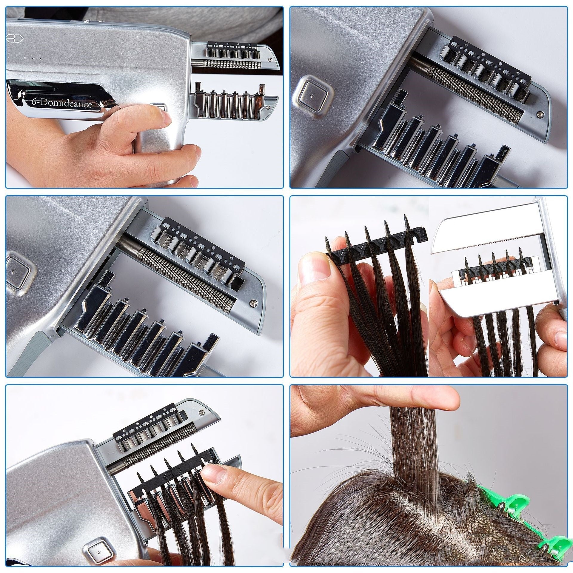 Trace Hair Extension Machine for 6D Human Wig Straight Piece - Teleplus trace hair extension machine