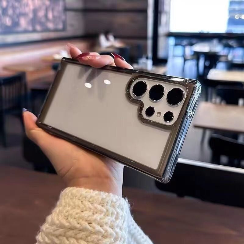 Transparent Acrylic Space Shell for Samsung S24 Airbag Anti-Fall Shockproof - Teleplus transparent acrylic space shell