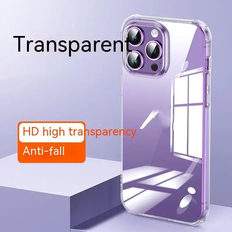 Transparent Black Silicone Shockproof Back Cover for IPhone in the United States - Anti-Fall Shell Case iPhone Models