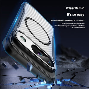 Magnetic Suction Phone Case for Google Pixel 9 TPU PC Anti-Fall Wear-resistant - Stylish Safety magnetic suction phone