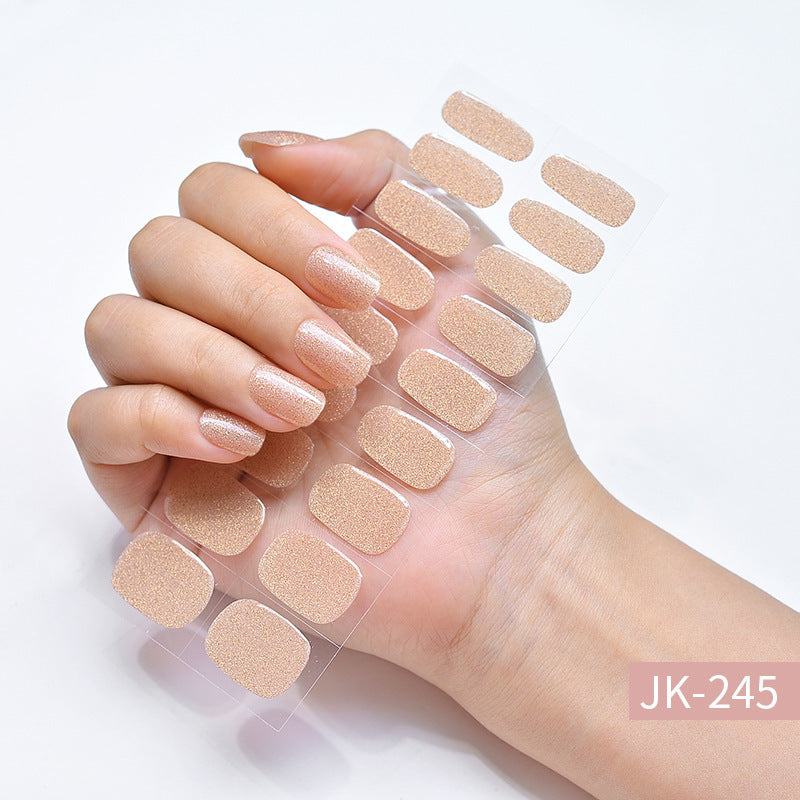 Transparent Cat Eye Aurora Wear Nail Stickers with 24 Designs - Teleplus cat eye aurora transparent wear nail