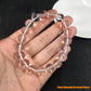 Transparent Crystal Beaded Bracelet with Geometric Modern Design - Teleplus natural white cotton scattered beads stone