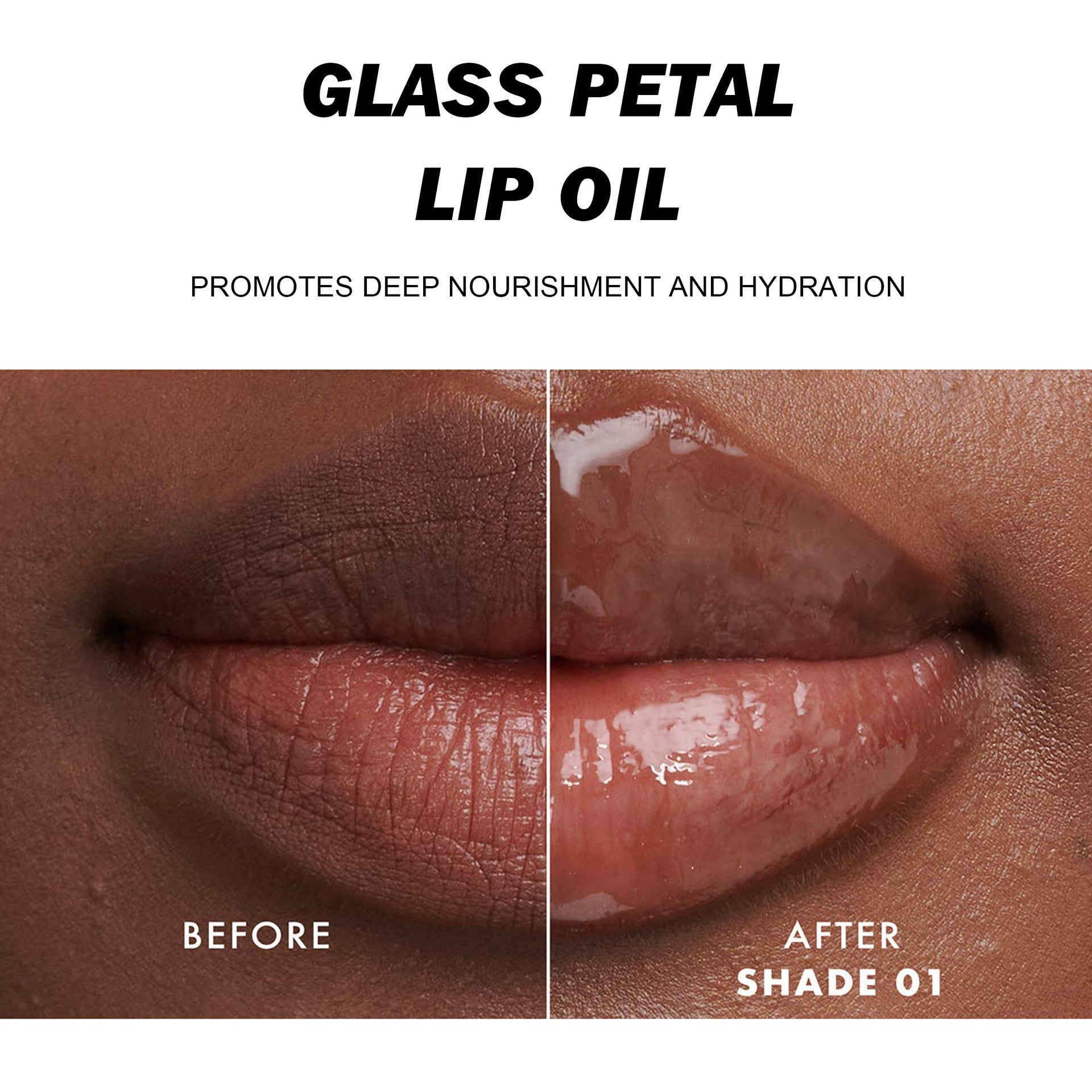 Transparent Dried Flower Lip Gloss with Moisturizing and Repairing Benefits - Teleplus for transparent dried flower lip
