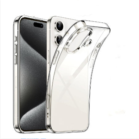 Transparent Large Hole TPU Soft Shell Full Cover Phone Case - Transparent Large Hole Phone Case for Apple Devices