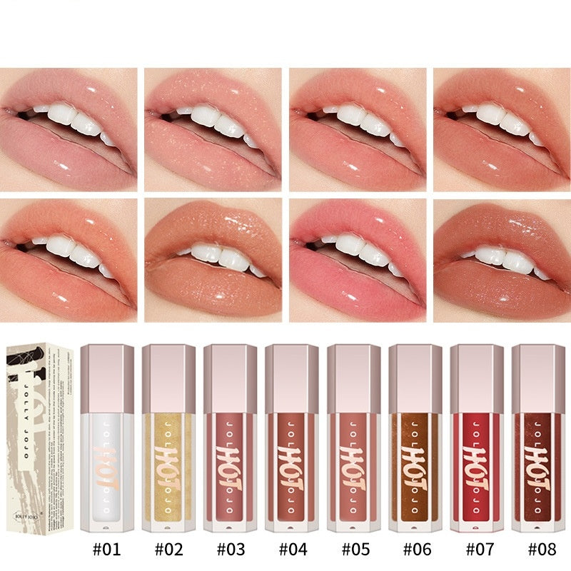 Transparent Lip Gloss with Lasting Moisturize and Brightening Highlight - Teleplus Moisturizing transparent lip gloss