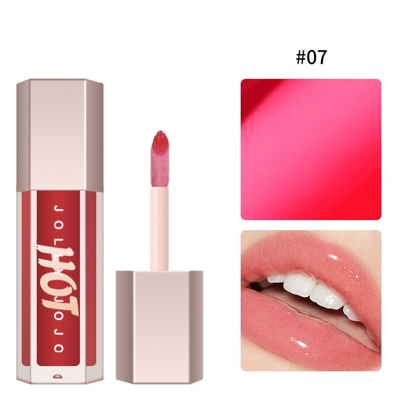 Transparent Lip Gloss with Lasting Moisturize and Brightening Highlight - Teleplus Moisturizing transparent lip gloss