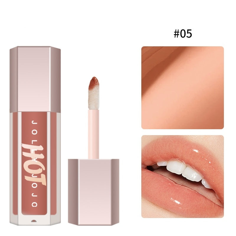 Transparent Lip Gloss with Lasting Moisturize and Brightening Highlight - Teleplus Moisturizing transparent lip gloss